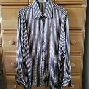 Men's Gianni Viera Silk Button Down Shirt